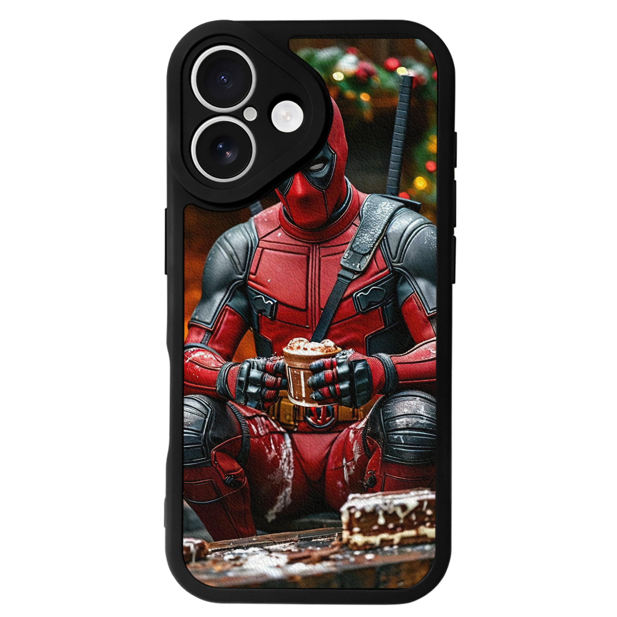 （画像用） Deadpool デッドプール 【iPhone 16シリーズ対応】シリコンスマホケース（レザー調） 材質：シリコン
